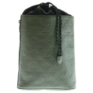 LOUIS VUITTON Shadow Black Chalk Sling Bag Waist Body Bum Crossbody Belt
